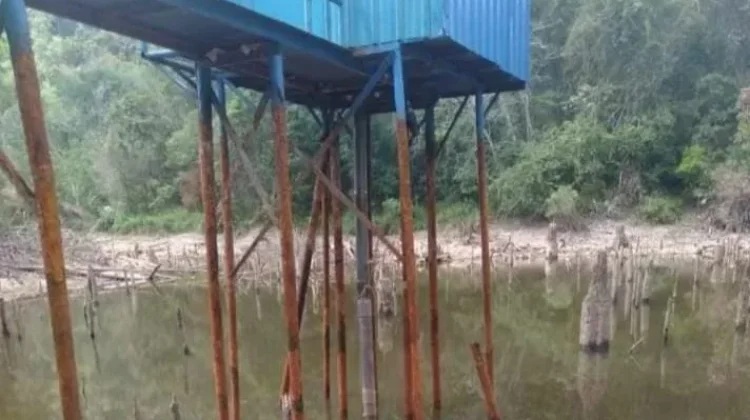 Kemarau, Debit Sumber Air Baku di Bangka Selatan Menurun